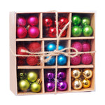 Flag Village Christmas Decorations 3cm 99pcs Ball Gift Box Set