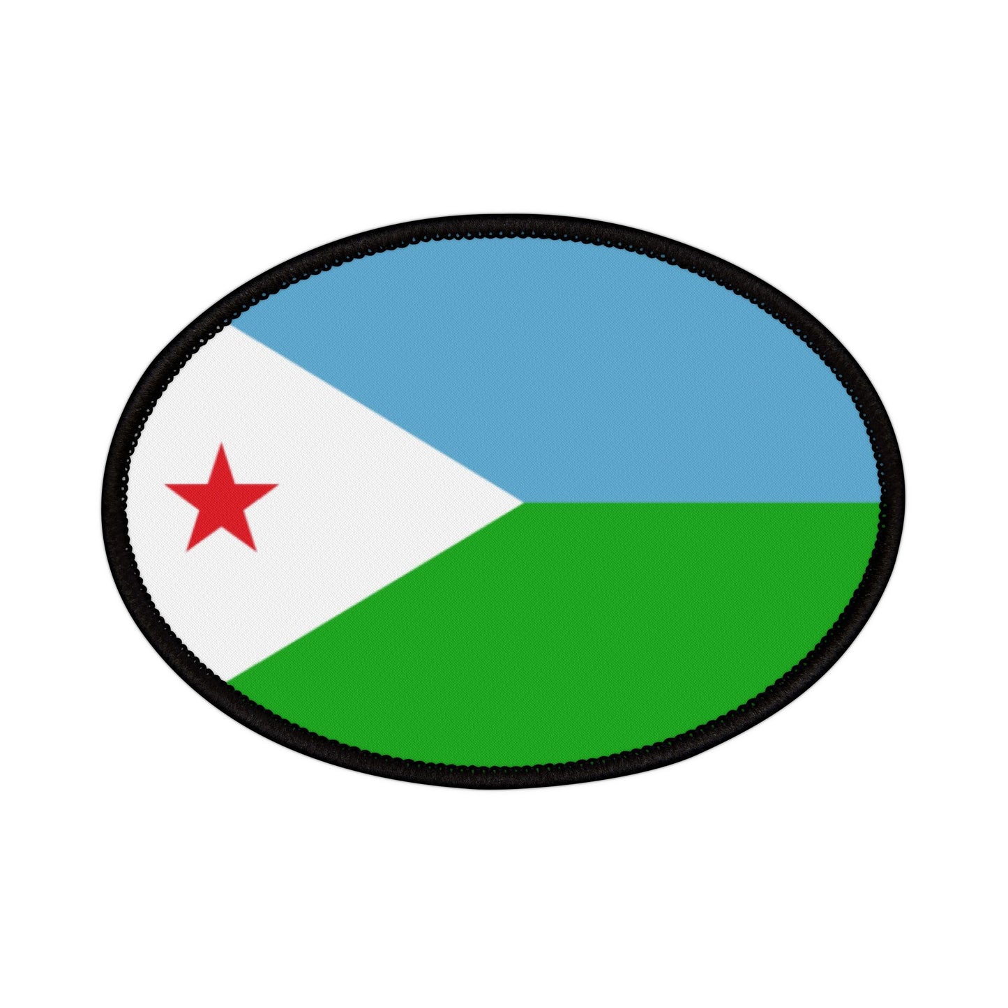 Flag Village Djibouti Flag Embroidery Iron-On Patches