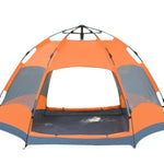 Flag Village Automatic Hexagonal Tent Multi-Person Double-Layer Outdoor Camping Rain Tent