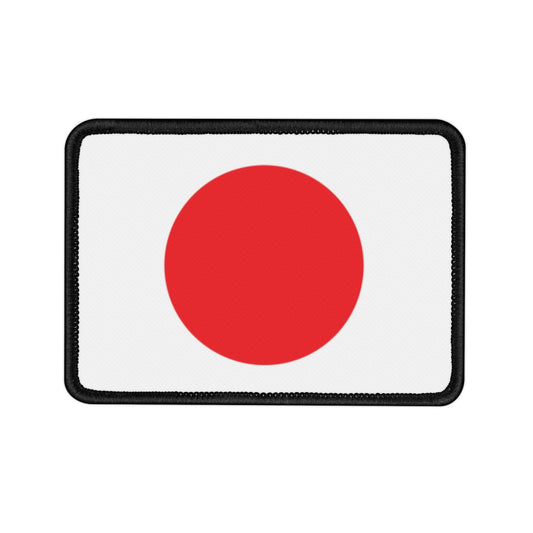 Flag Village Japan Flag Embroidery Iron-On Patches