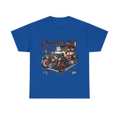 Flag Village UK Vintage Car Flag T-SHIRT Heavy Cotton Tee UK0022