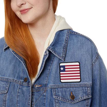Flag Village Liberia Flag Embroidery Iron-On Patches