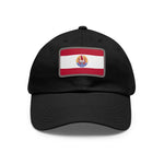 Flag Village Polynesia(French Polynesia) Flag Hat Cap with Leather Patch