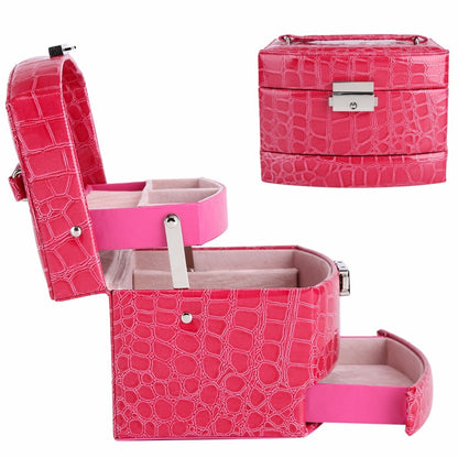 Flag Village 3 Layers Jewelry Boxes And Packaging Leather Makeup Organizer Storage Box Container Case Gift Box Women Cosmetic Casket