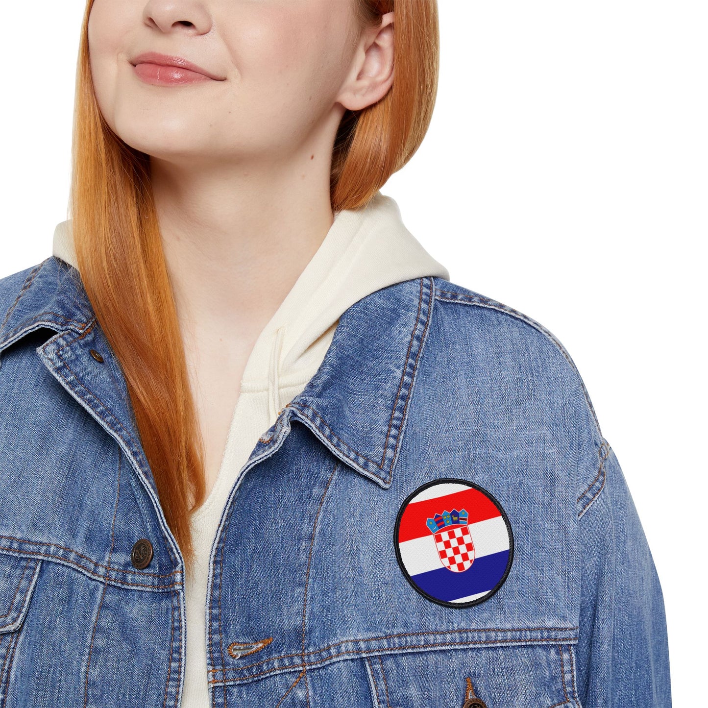 Flag Village Croatia Flag Embroidery Iron-On Patches