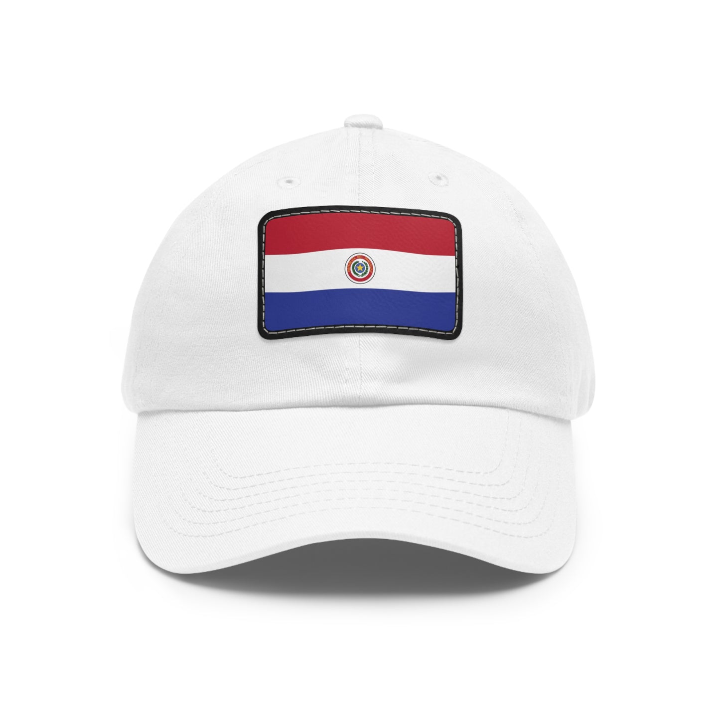 Flag Village Paraguay Flag Hat Cap with Leather Patch