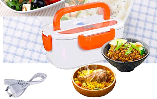 Flag Village Electric lunch box food grade plastic 110v 220v plug in lunch box household appliances gift