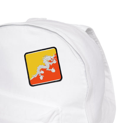 Flag Village Bhutan Flag Embroidery Iron-On Patches