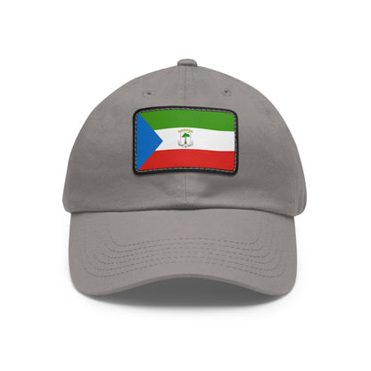 Flag Village Equatorial Guinea Flag Hat Cap with Leather Patch