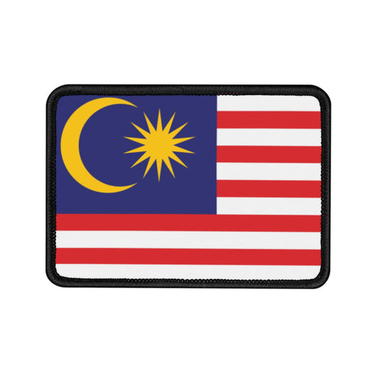 Flag Village Malaysia Flag Embroidery Iron-On Patches