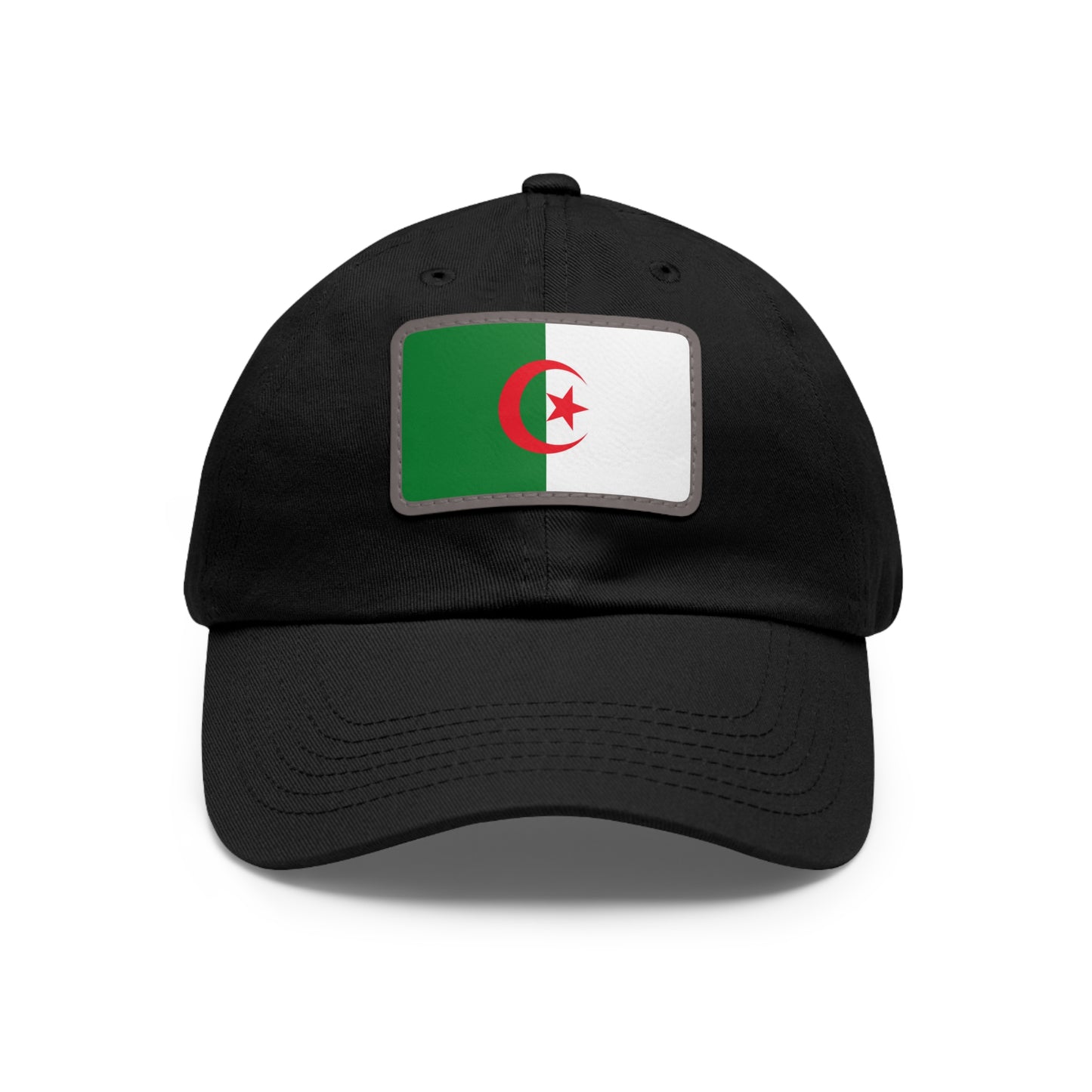 Flag Village Algeria Flag Hat Cap with Leather Patch