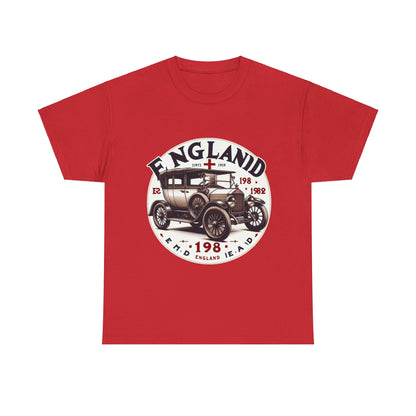 Flag Village UK Vintage Car Flag T-SHIRT Heavy Cotton Tee UK0011