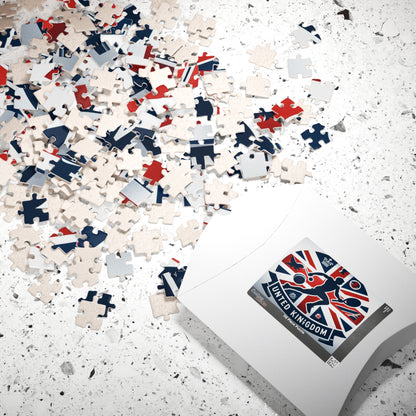 Flag Village United Kingdom Sporting Flag Puzzle (110, 252, 520, 1014-piece) UK0011