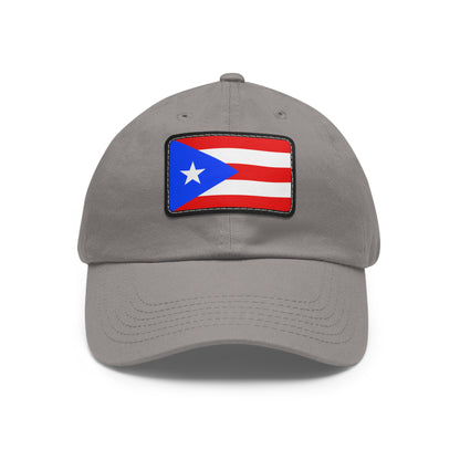 Flag Village USA Puerto Rico State Flag Hat Cap with Leather Patch