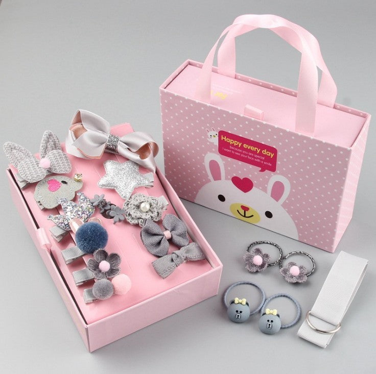 Flag Village Children's Clip Hair Accessories Set Gift Box