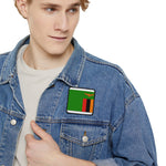 Flag Village Zambia State Flag Embroidered Iron-On Patch