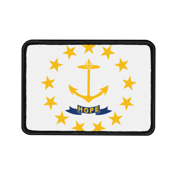 Flag Village Rhode Island State Flag Embroidered Iron-On Patch