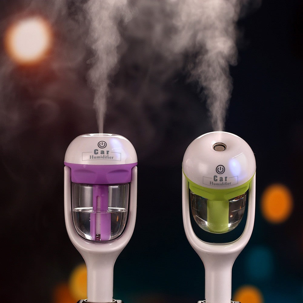 Flag Village Auto Tools Mini 12V Car Steam Humidifier Air Purifier Aroma Diffuser Essential Oil Diffuser Car Humidifier