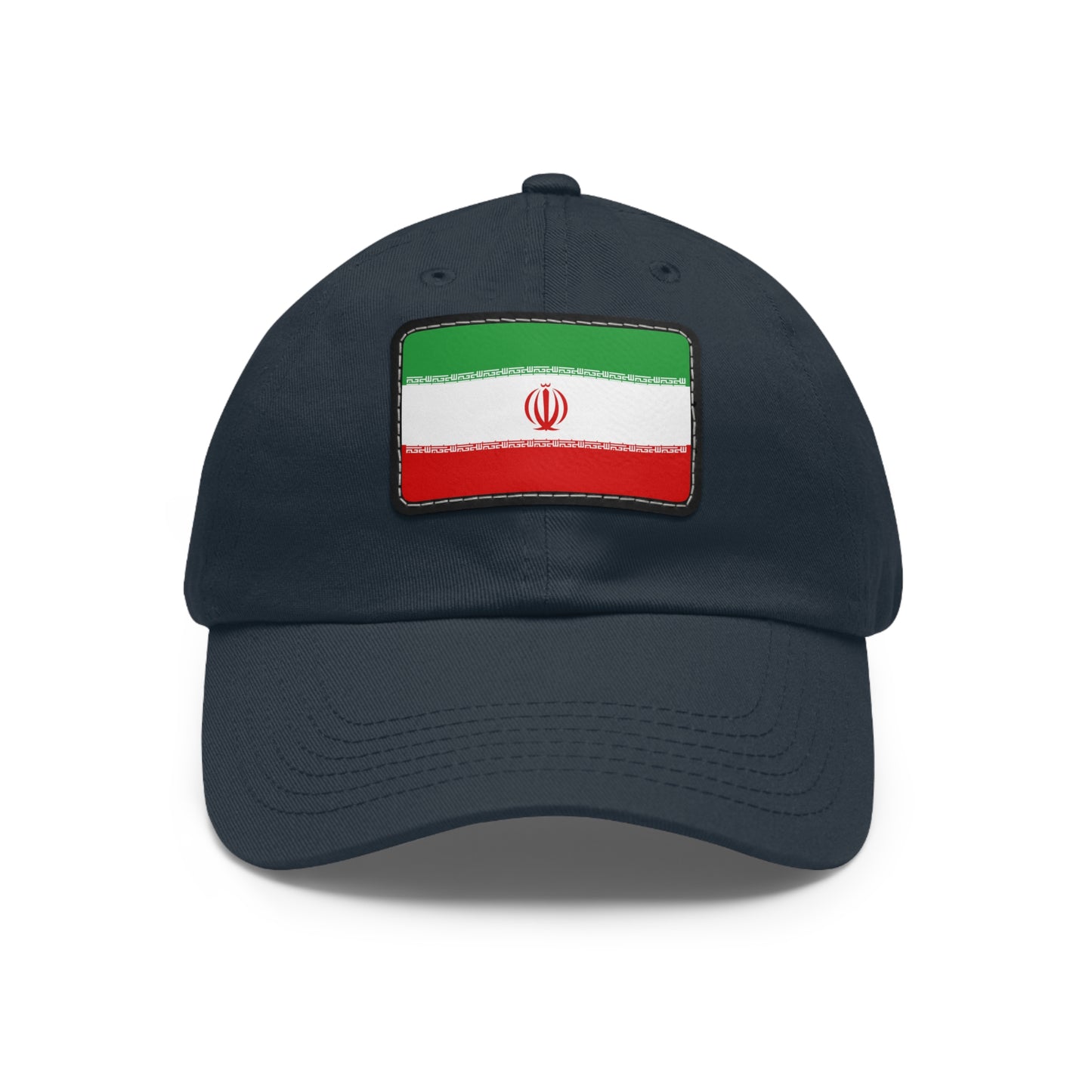 Flag Village Iran Flag Hat Cap with Leather Patch
