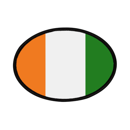 Flag Village Cote D'Ivoire(Ivory Coast) Flag Embroidery Iron-On Patches