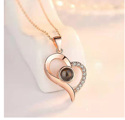 Flag Village Valentines Day Gift Soap Rose Gift Box Crystal Pendant Necklace Eternal Flower Jewelry Box Set Wedding Birthday Gift For Girlfriend