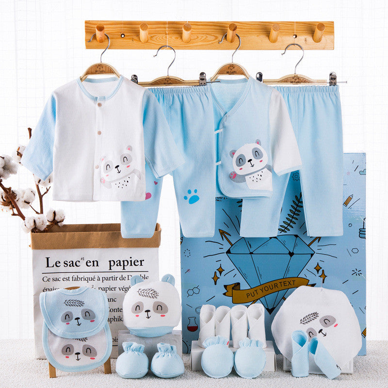 Flag Village Newborn gift box baby clothes set cotton