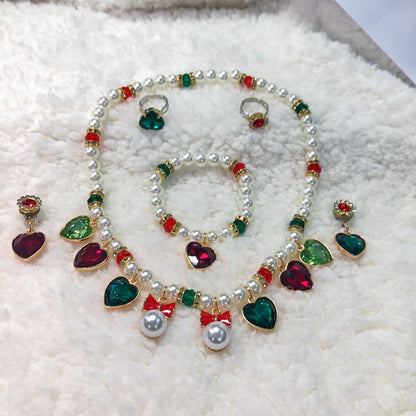 Flag Village Girls' Jewelry Gift Box Necklace Set
