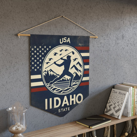 Flag Village Idaho State Flag Pennant Sporting Home Wall decoration ID0001