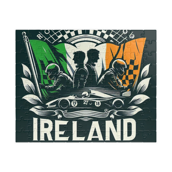 Flag Village Ireland Racing Car Puzzle 110 Piece