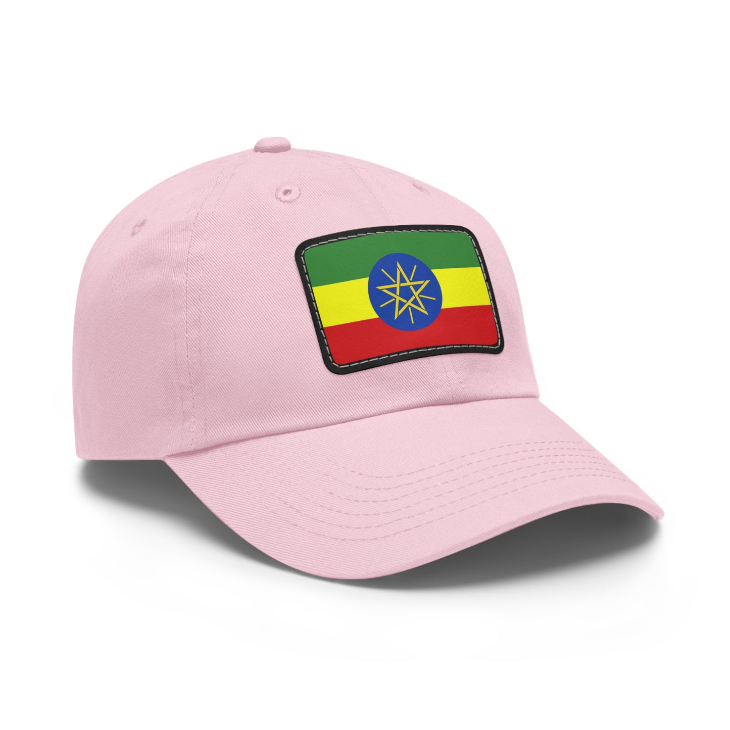 Flag Village Ethiopia Flag Hat Cap with Leather Patch