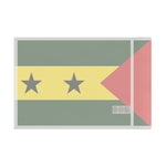 Flag Village Sao Tome And Principe 18" x 12" / 36" x 24" / 60" x 36"