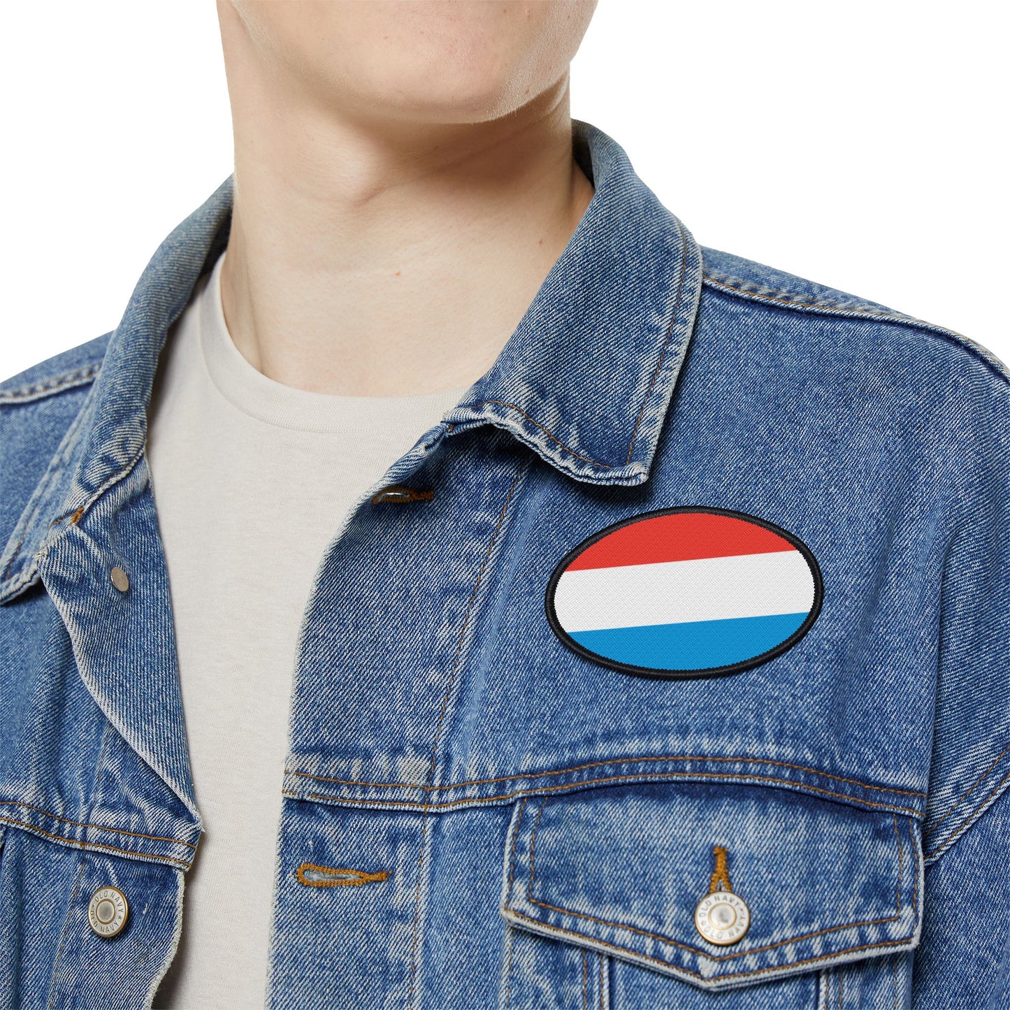 Flag Village Luxembourg Flag Embroidery Iron-On Patches