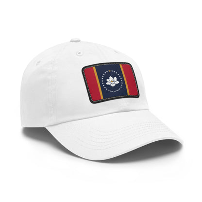Flag Village USA Mississippi State Flag Hat Cap with Leather Patch