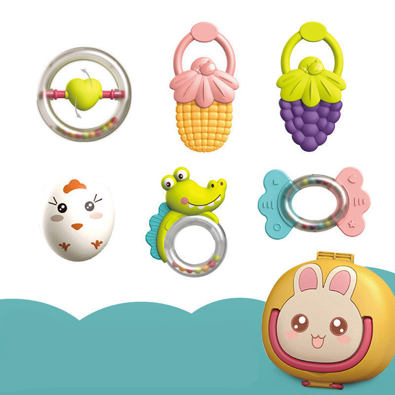 Flag Village Baby Rattle Plastic Toy Gift Box Set