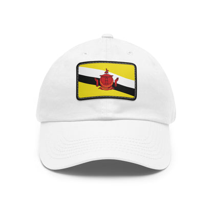 Flag Village Brunei Flag Hat Cap with Leather Patch