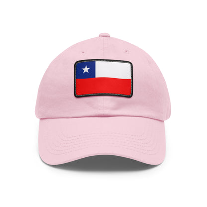 Flag Village Chile Flag Hat Cap with Leather Patch