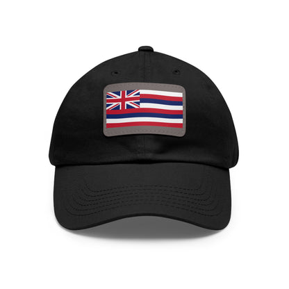 Flag Village USA Hawaii State Flag Hat Cap with Leather Patch