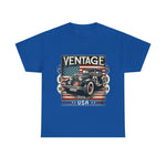 Flag Village USA Vintage Car Flag T-SHIRT Heavy Cotton Tee USA0016