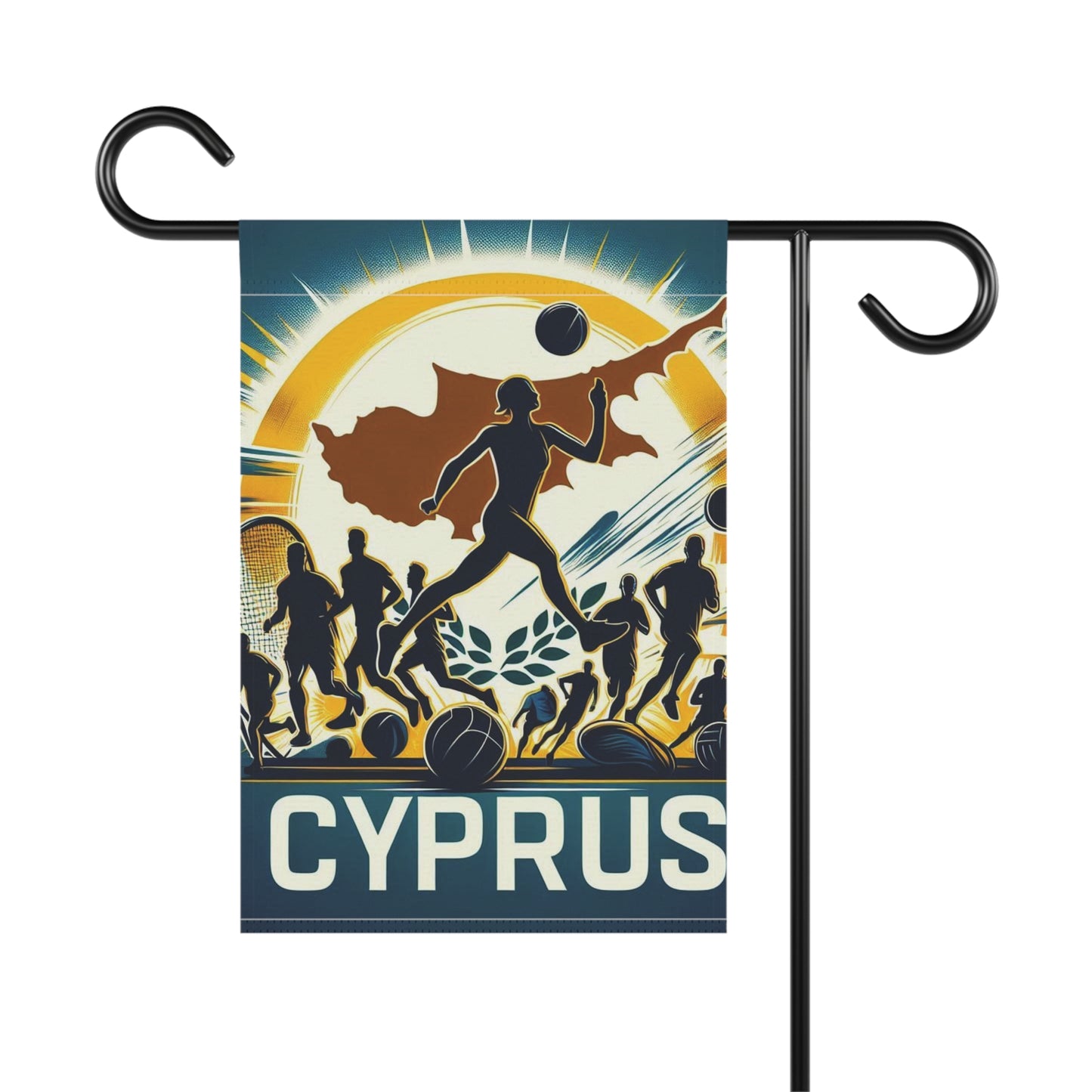 Flag Village Cyprus Flag Sporting Garden & House Banner CYP0004