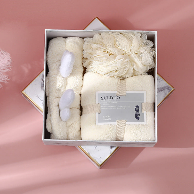 Flag Village Deer Antler Three Piece Towel Gift Box Set