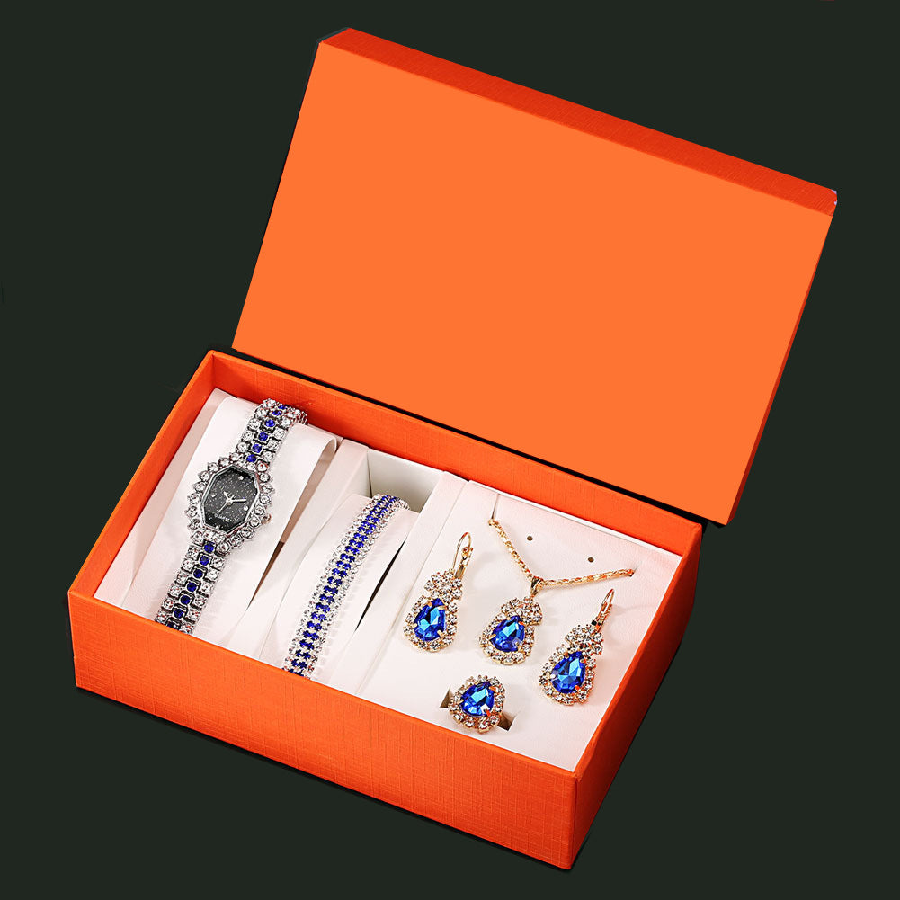 Flag Village Quartz Watch Earrings Gift Box Set