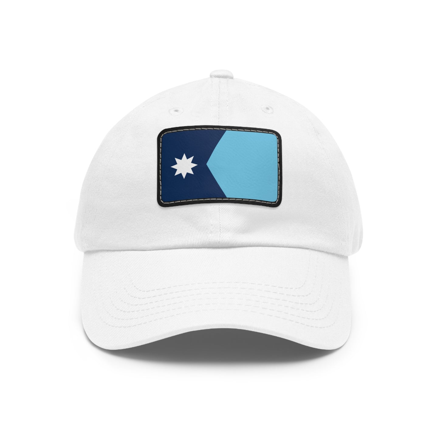 Flag Village USA Minnesota State Flag Hat Cap with Leather Patch