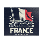 Flag Village France Racing Car Sporting Flag Puzzle (110, 252, 520, 1014-piece) FRA0013
