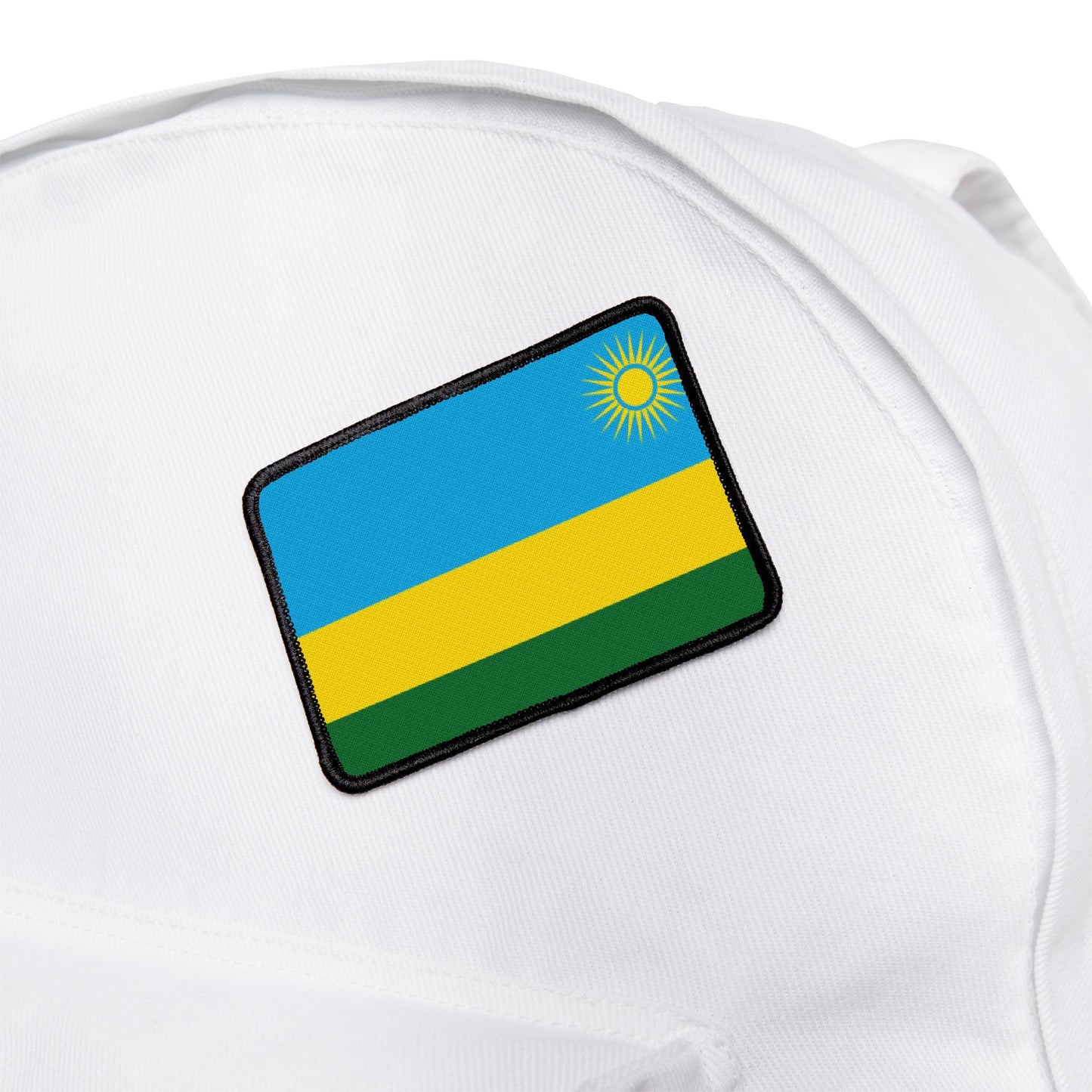 Flag Village Rwanda Flag Embroidery Iron-On Patches