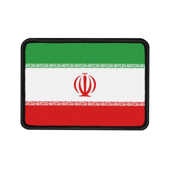 Flag Village Iran Embroidered Iron-On Patch 3"x3"