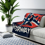 Flag Village Norway Sporting Flag Sherpa Fleece Blanket NOR0004