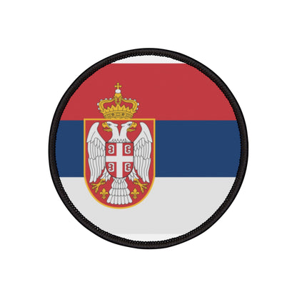 Flag Village Serbia Flag Embroidery Iron-On Patches