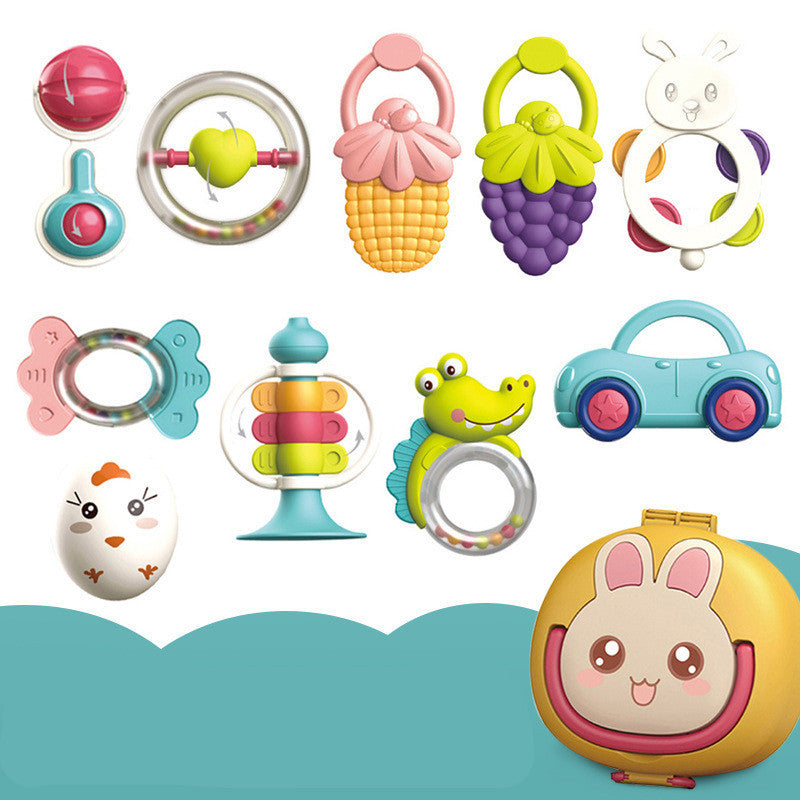 Flag Village Baby Rattle Plastic Toy Gift Box Set