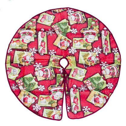 Flag Village Christmas tree skirt Christmas tree decorations Christmas gifts Christmas scene matching