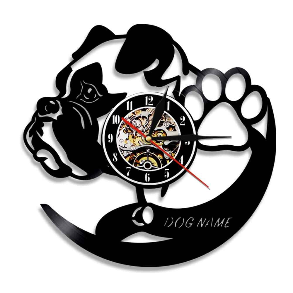 Flag Village Wall Clock Dog Breed Gifts
